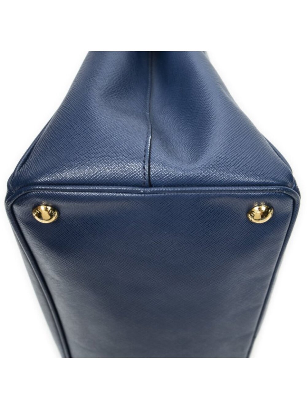 Prada Large Double Zip Galleria Tote Navy Saffiano Leather - Picture 8 of 10